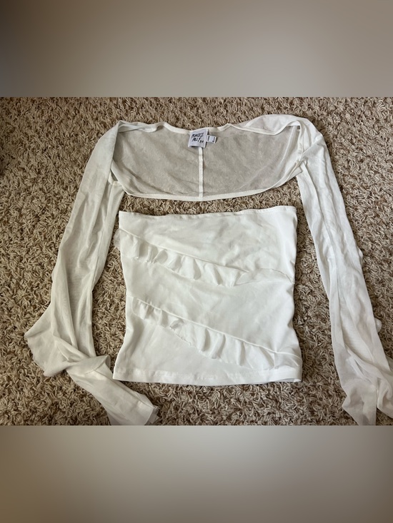 Princess Polly Tops - Princess Poll Tube Top w/sleeves